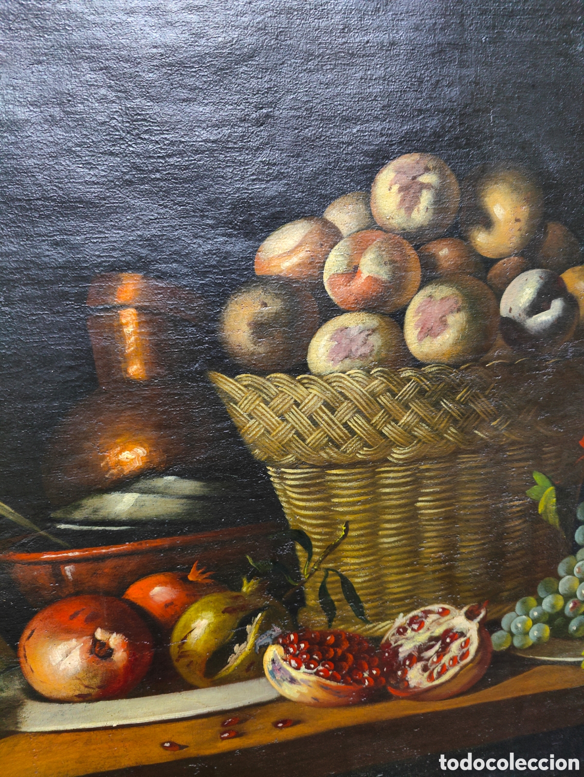 Arte: ANTIGUO OLEO SOBRE TELA BODEGON - Foto 4