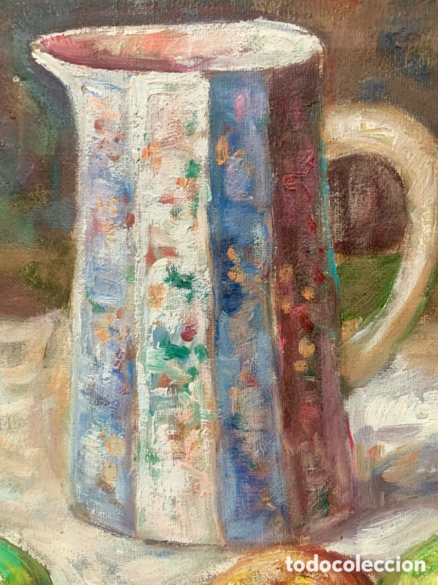 Arte: T. Denver , bodeg&oacute;n con frutas, 41x31 cm - Foto 5