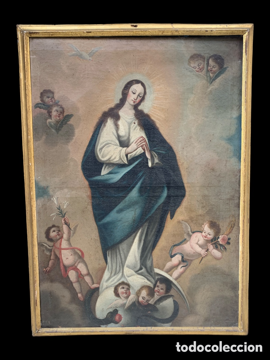 Arte: INMACULADA (SIGLO XVII) - Foto 1