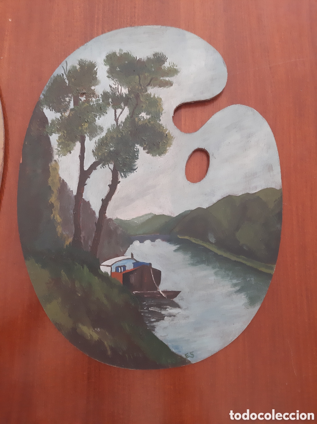 Arte: 2 &oacute;leos sobre tablas de pintor - Foto 3