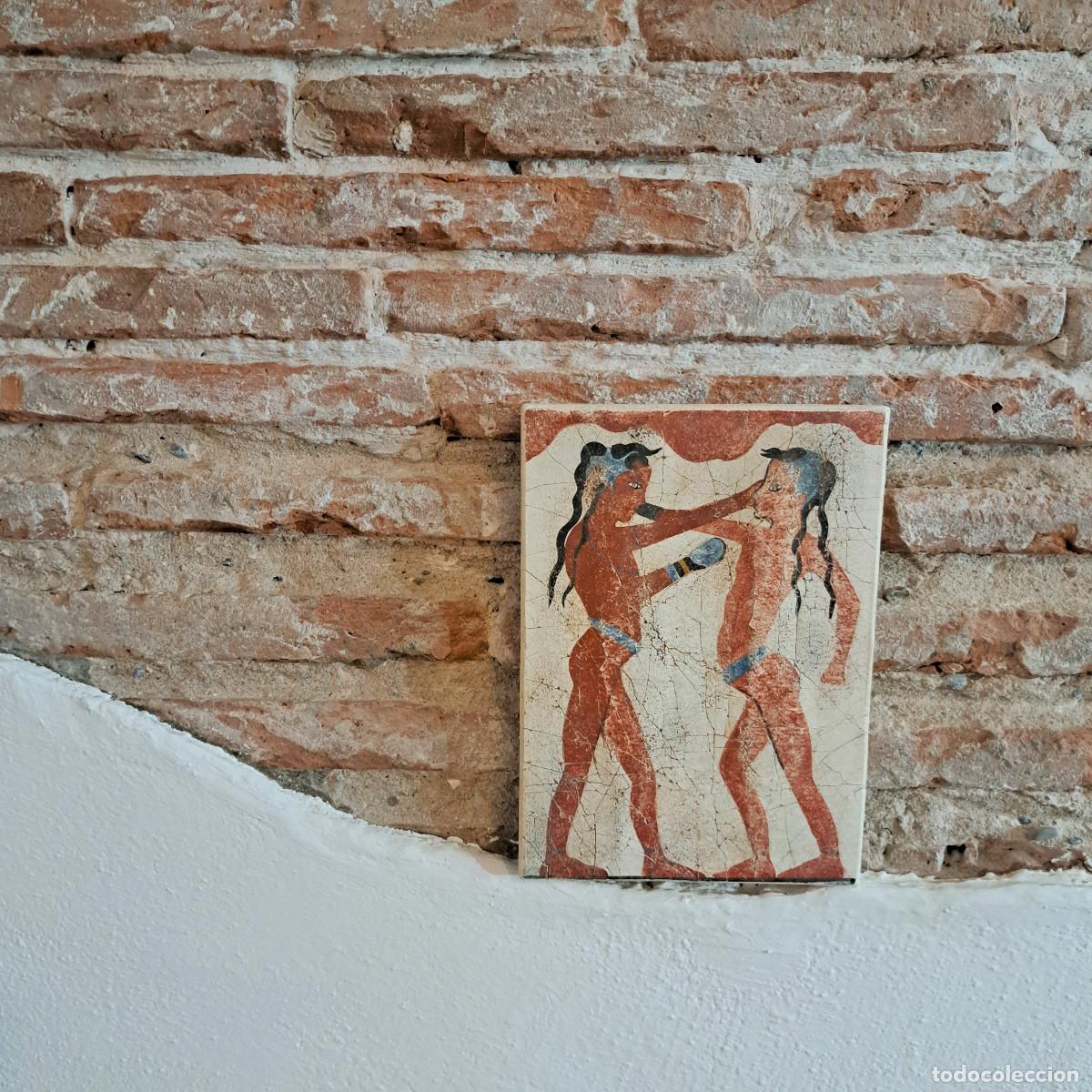 Arte: Reproduccion de pintura al fresco - Akrotiri, Thera, Grecia