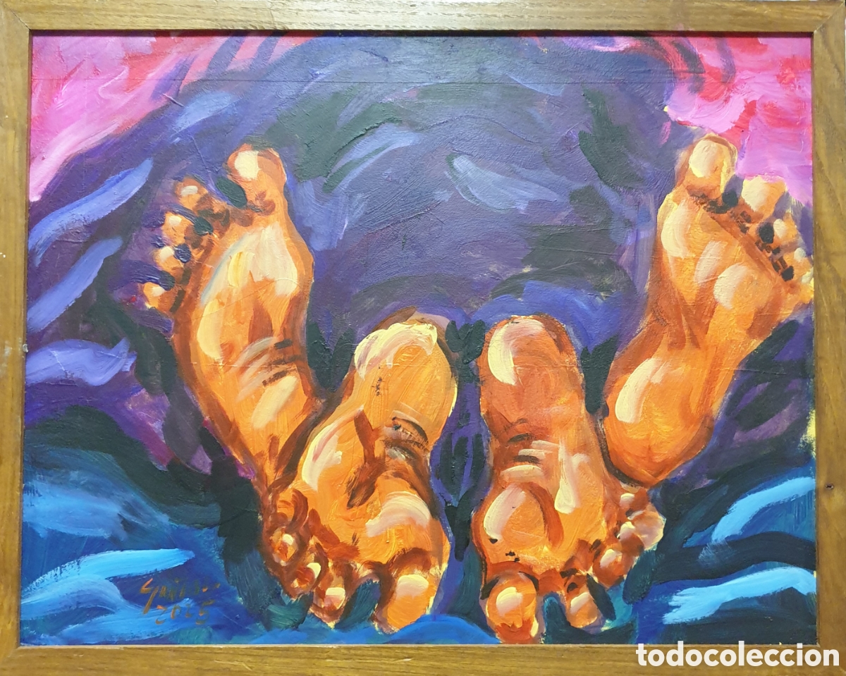 Arte: Carlos Santos &oacute;leo sobre tabla - Foto 1