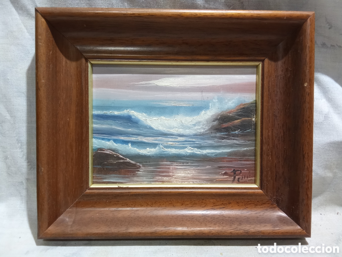 Arte: PAISAJE MARITIMO AL &Oacute;LEO DE PEIR&Oacute; - Foto 1