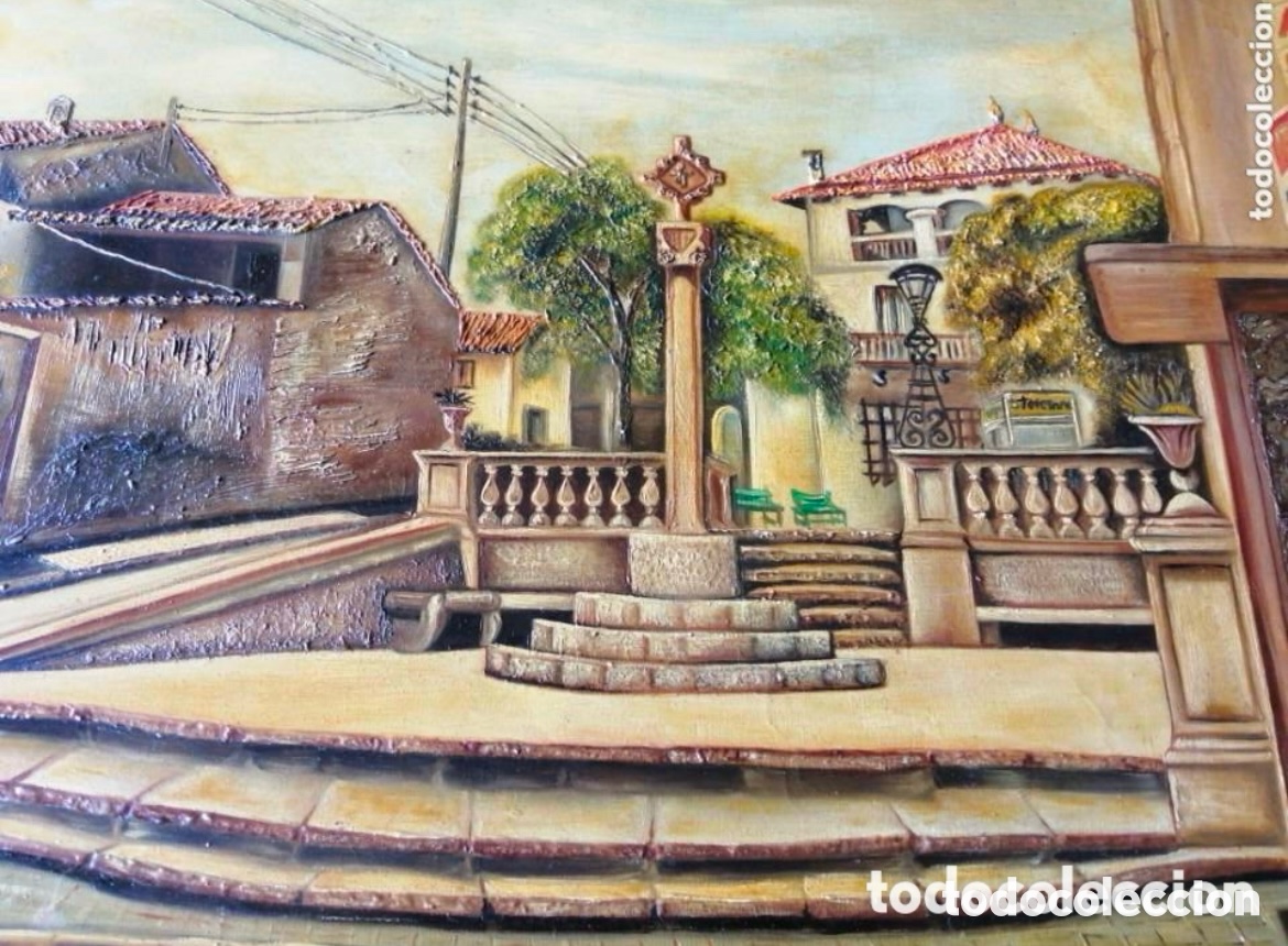 Arte: &Oacute;LEO SOBRE LIENZO DEL AUTOR D&Iacute;AZ SANTOS - Foto 2