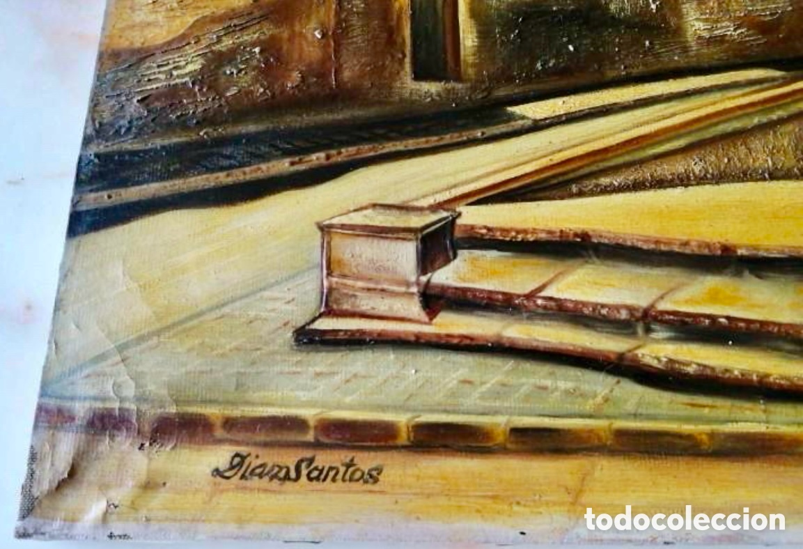 Arte: &Oacute;LEO SOBRE LIENZO DEL AUTOR D&Iacute;AZ SANTOS - Foto 3