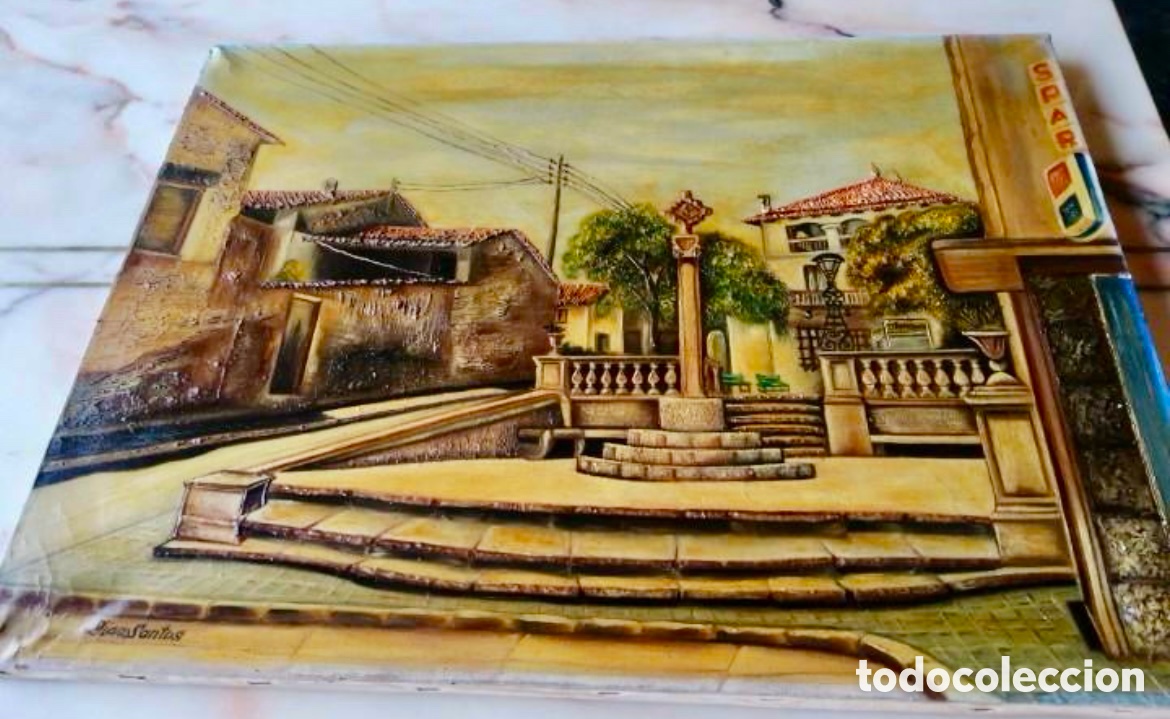 Arte: &Oacute;LEO SOBRE LIENZO DEL AUTOR D&Iacute;AZ SANTOS - Foto 1