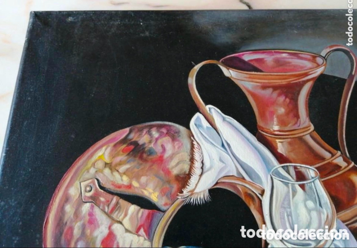 Arte: &Oacute;LEO SOBRE LIENZO DE D&Iacute;AZ SANTOS - Foto 2