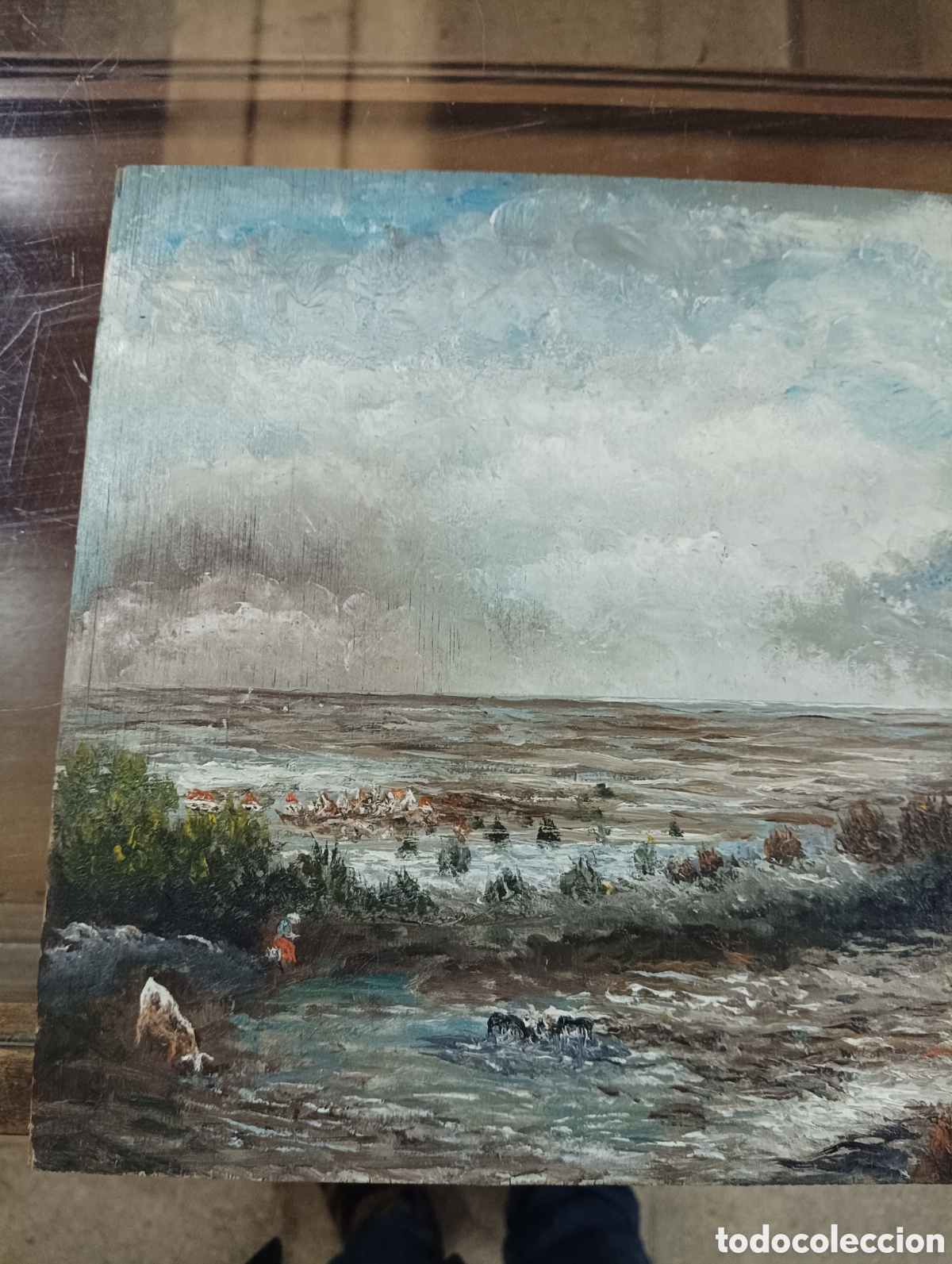 Arte: OLEO SOBRE TABLA PAISAJE - Foto 3