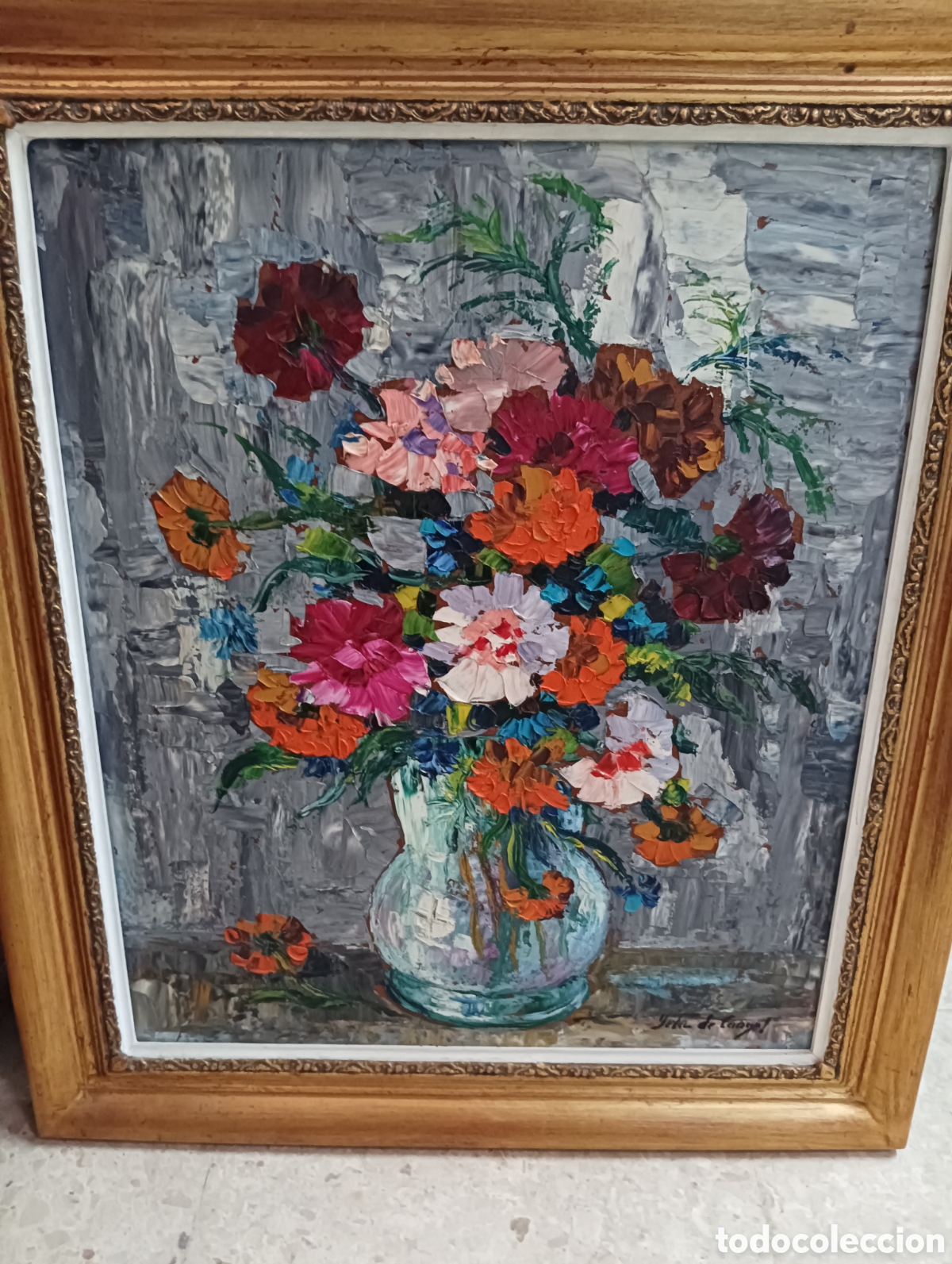 Arte: OLEO A ESPATULA DE YELA DE CANGAS - Foto 1