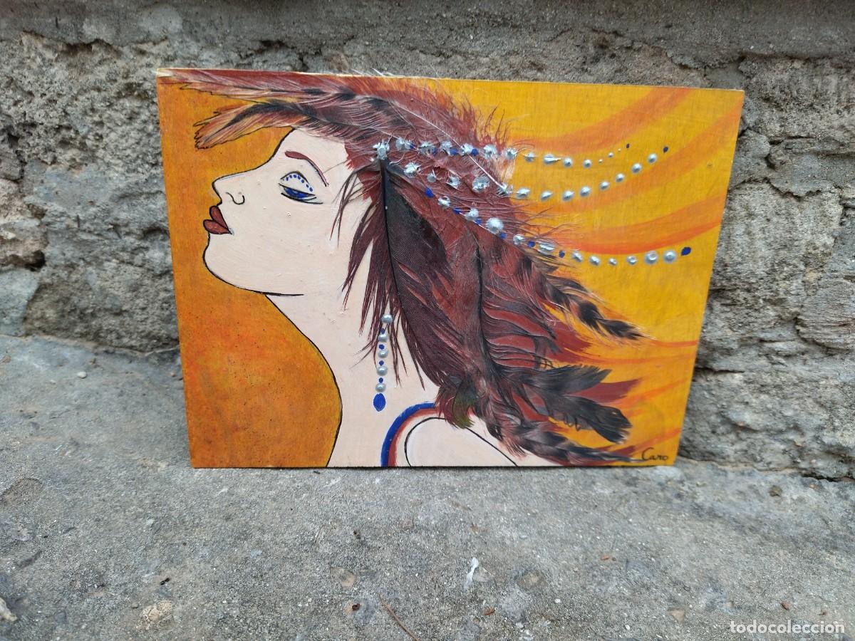 Arte: cuadro collage plumas - Foto 1