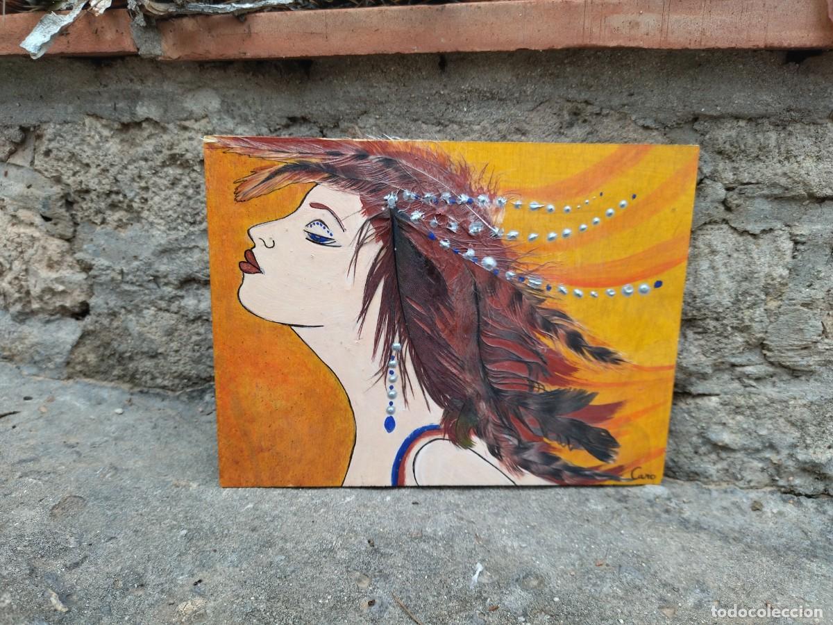 Arte: cuadro collage plumas - Foto 2