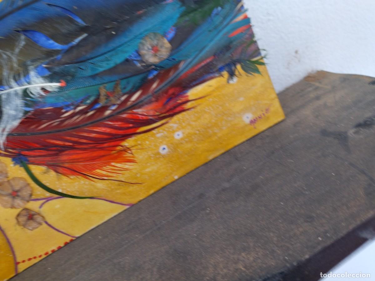 Arte: cuadro collage plumas - Foto 12