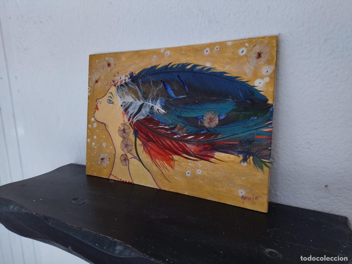Arte: cuadro collage plumas - Foto 24