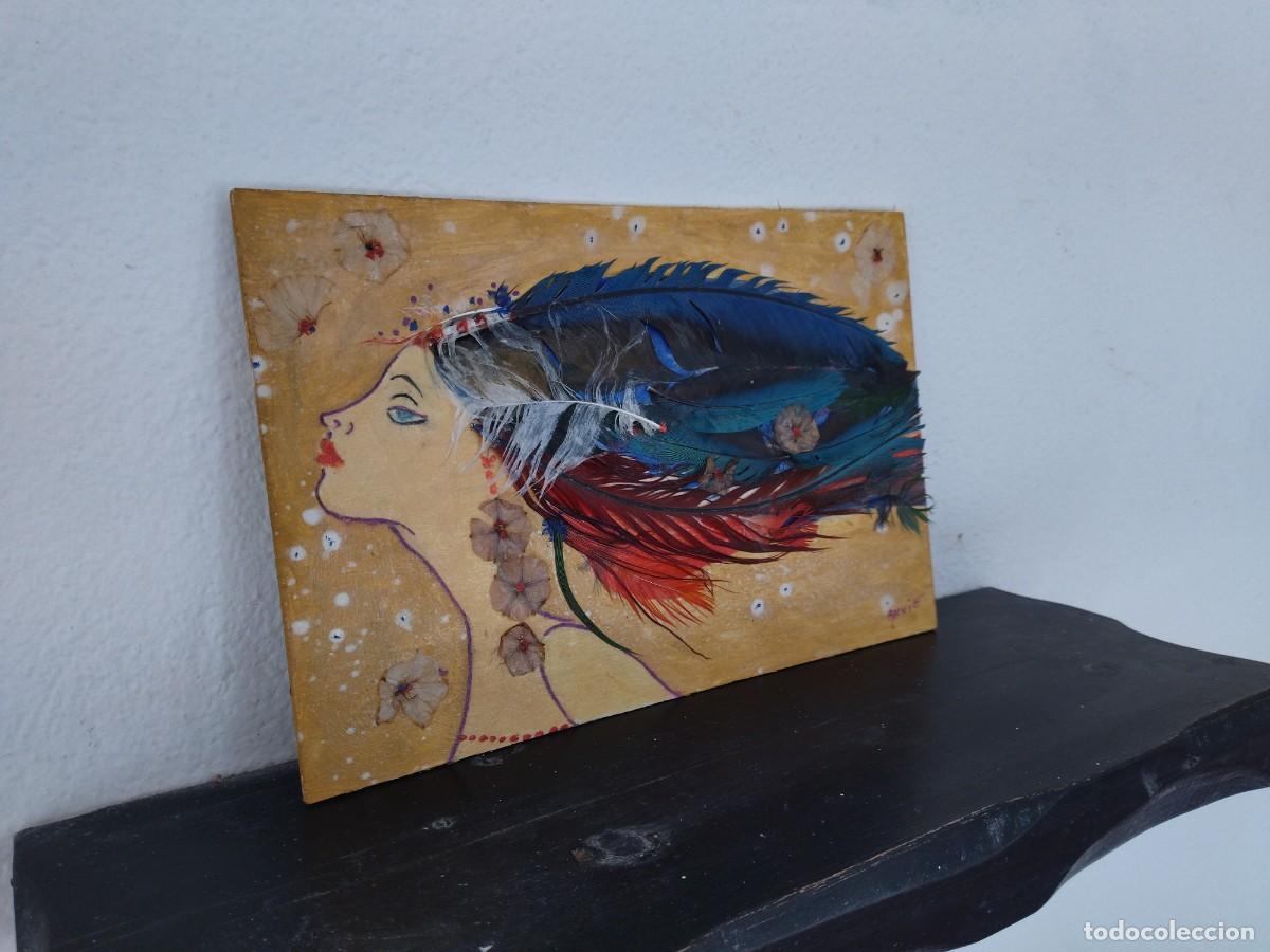 Arte: cuadro collage plumas - Foto 27