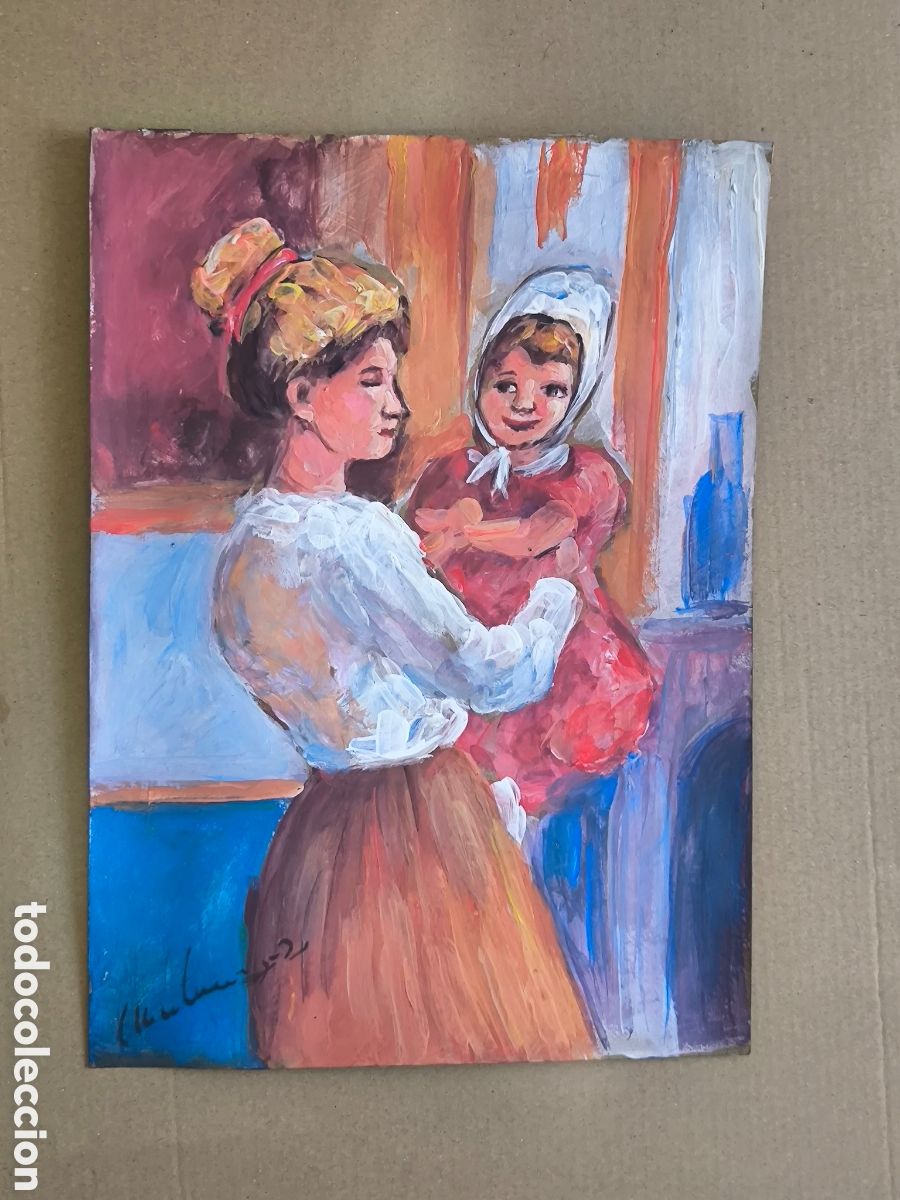 Kunst: Mujer con su hija ( expresionismo )