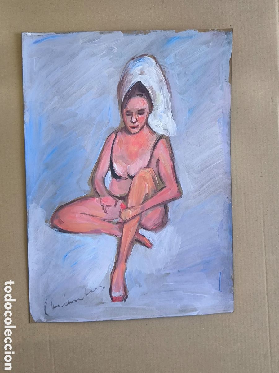 Kunst: Chica haci&eacute;ndose la manicura ( expresionismo )