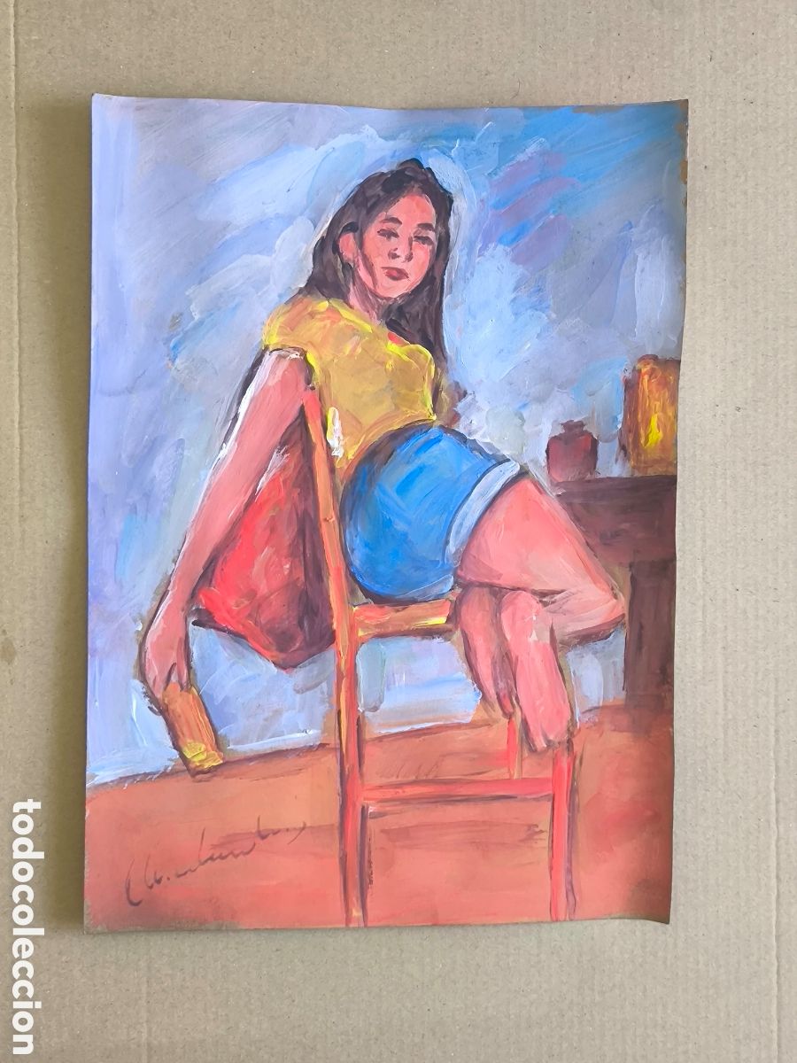 Kunst: Chica en una silla ( expresionismo )