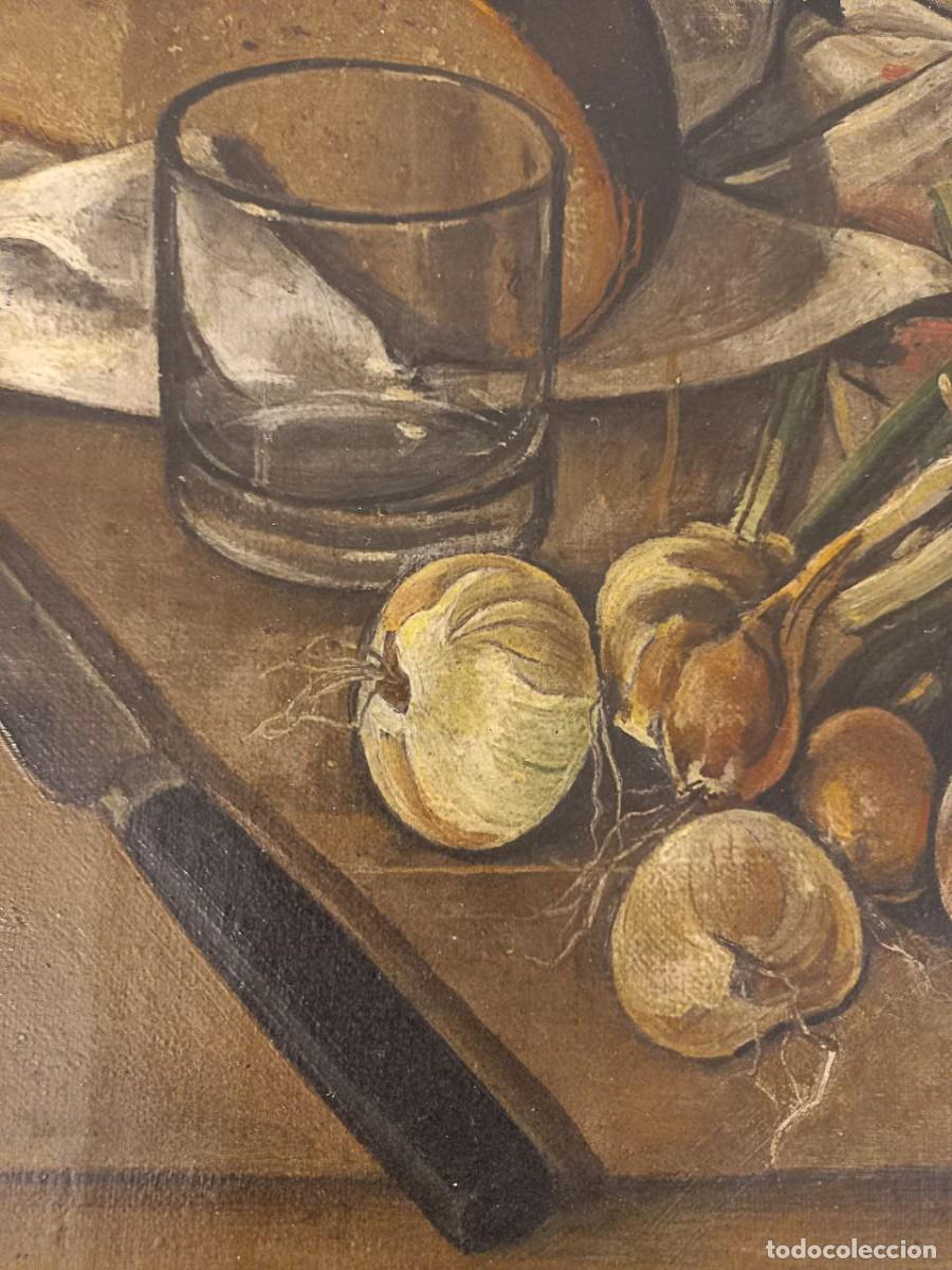 Arte: Joseph Albert (1886 - 1981). Bodeg&oacute;n (1925). &Oacute;leo sobre lienzo. - Foto 3