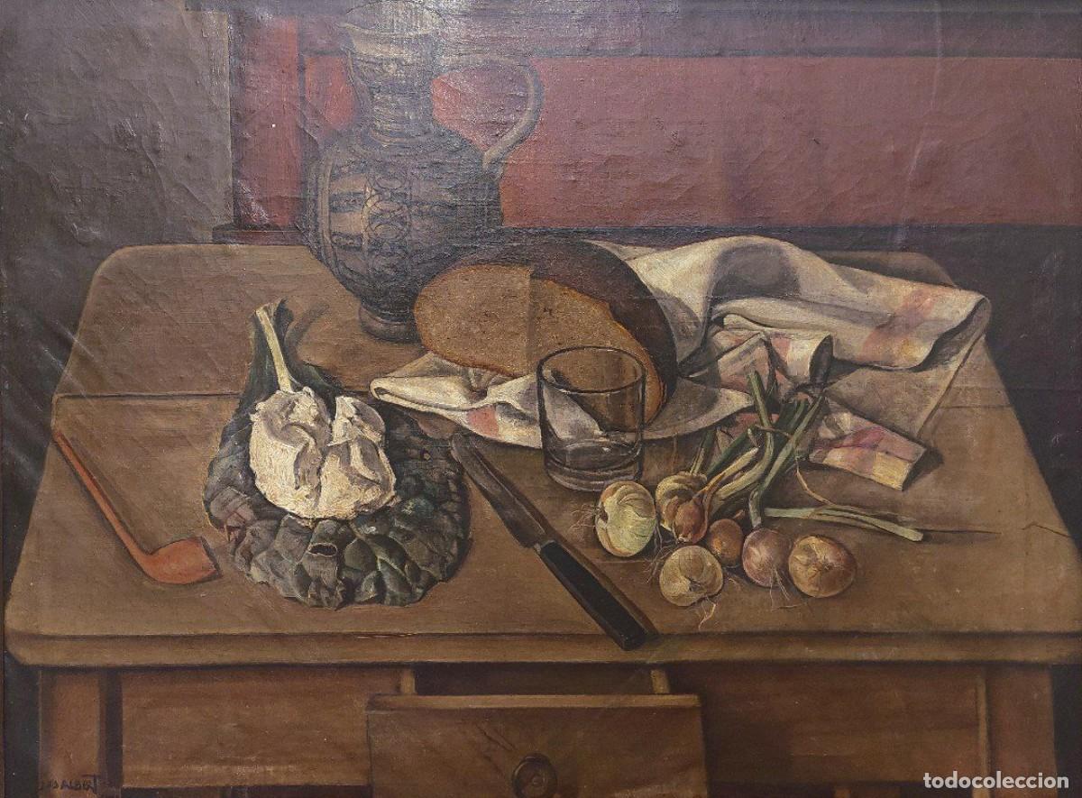 Arte: Joseph Albert (1886 - 1981). Bodeg&oacute;n (1925). &Oacute;leo sobre lienzo. - Foto 1