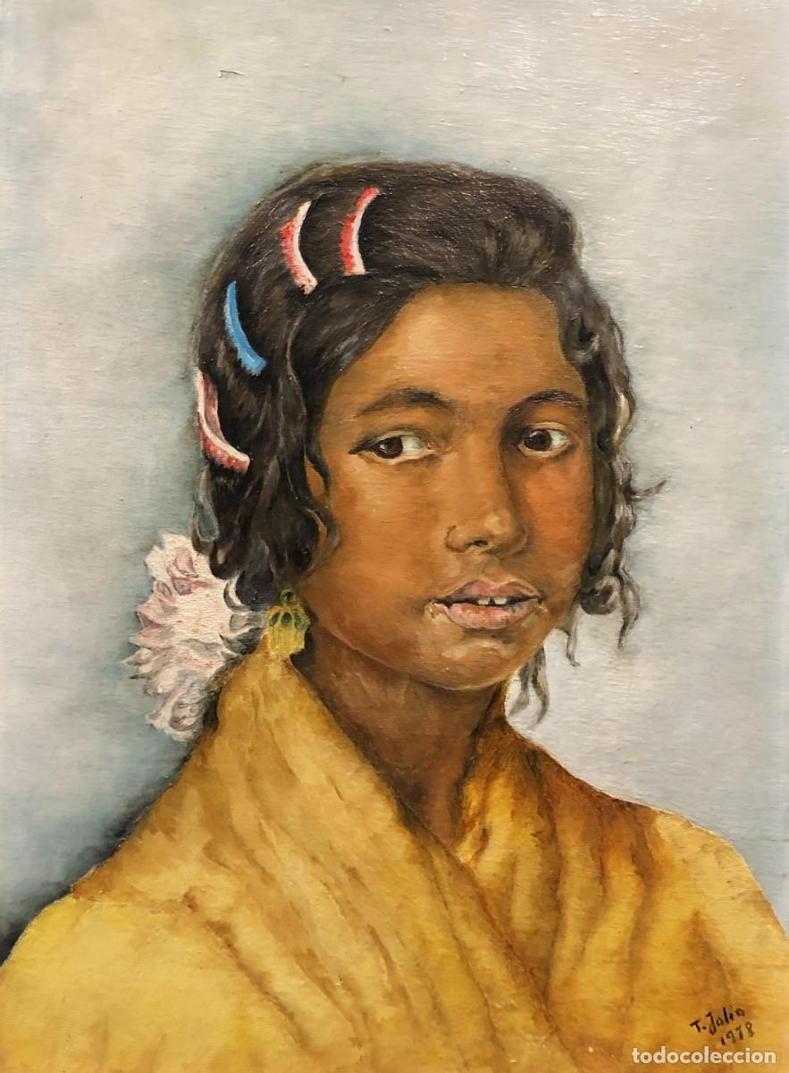 Arte: RETRATO DE GITANILLA, FIRMADO - Foto 1