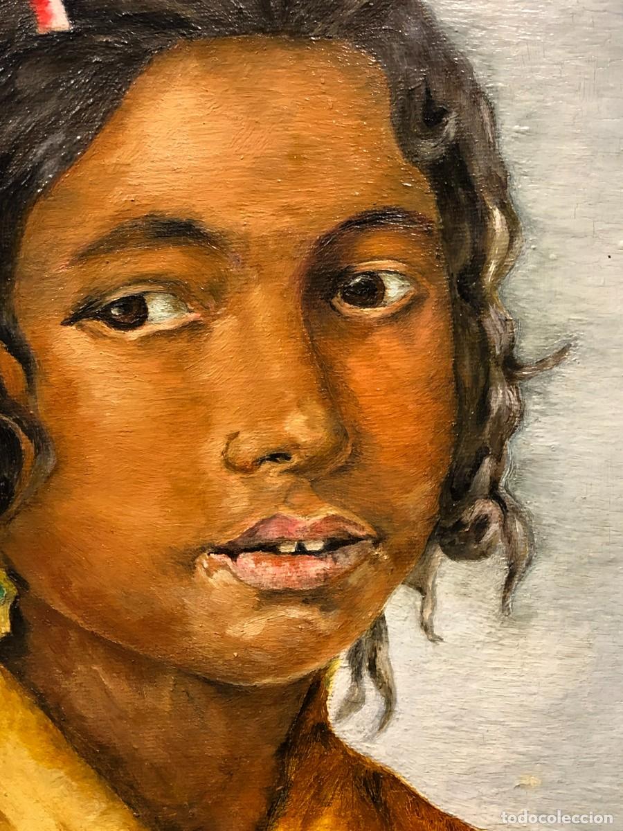 Arte: RETRATO DE GITANILLA, FIRMADO - Foto 3