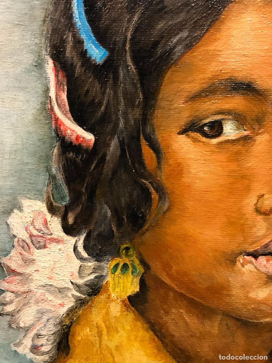 Arte: RETRATO DE GITANILLA, FIRMADO - Foto 4