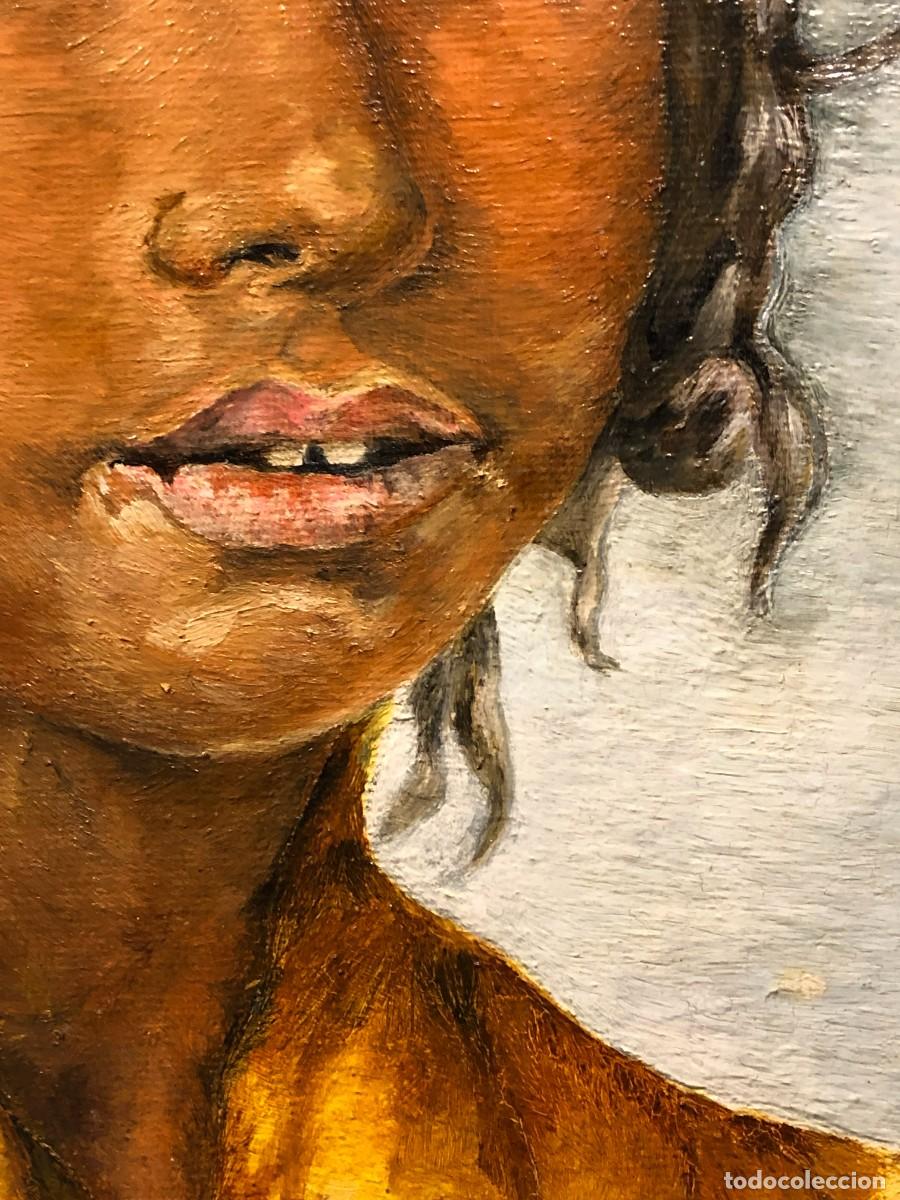 Arte: RETRATO DE GITANILLA, FIRMADO - Foto 5