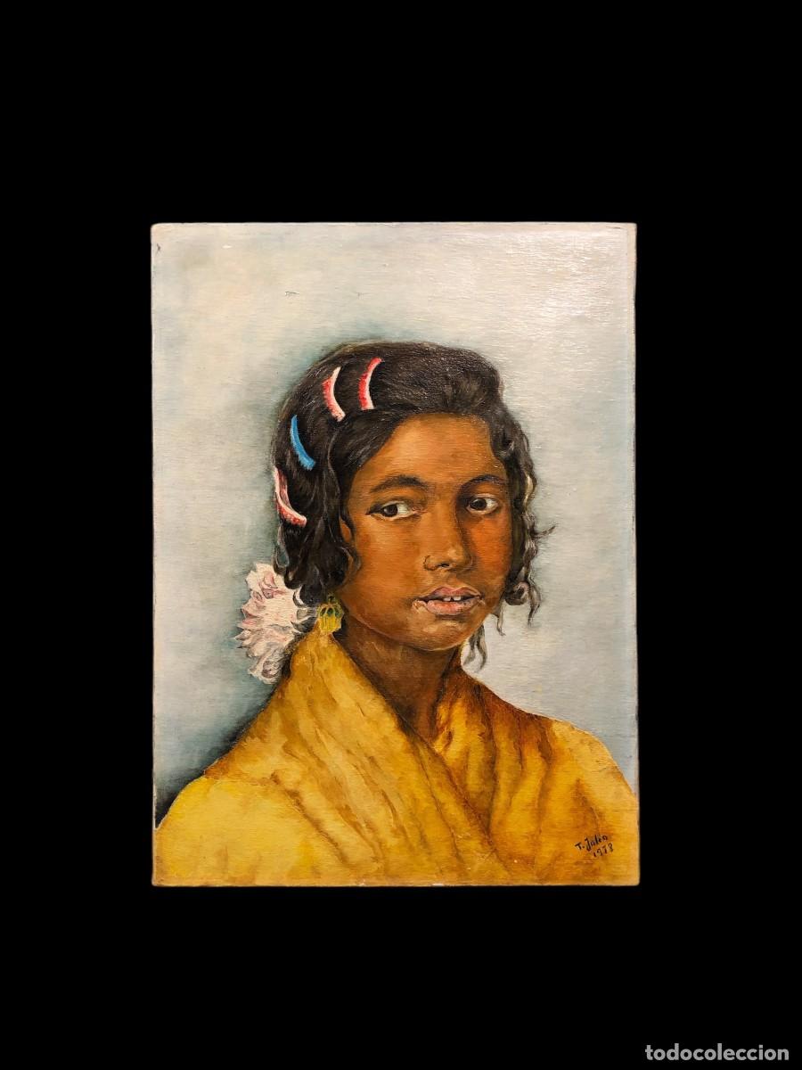 Arte: RETRATO DE GITANILLA, FIRMADO - Foto 12