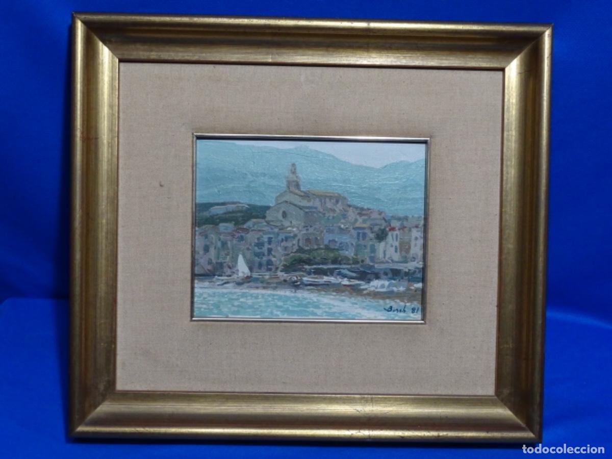 Arte: &Oacute;LEO TABLEX FIRMADO BOSCH 81. CADAQUES. - Foto 1
