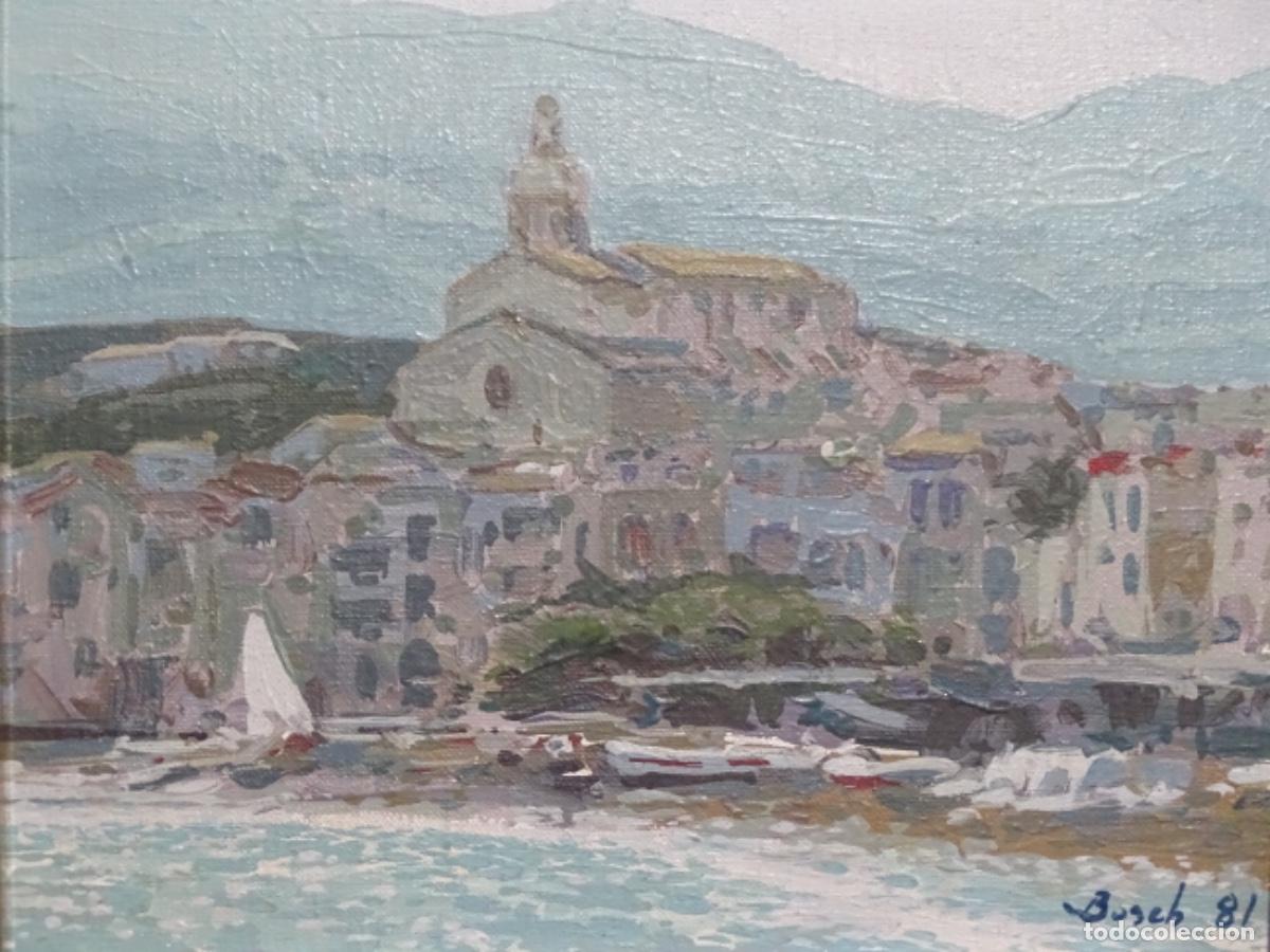 Arte: &Oacute;LEO TABLEX FIRMADO BOSCH 81. CADAQUES. - Foto 2