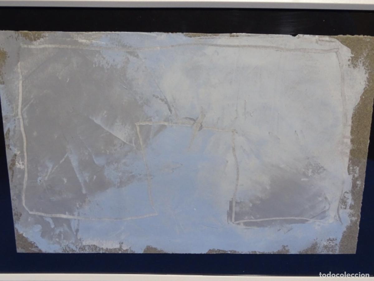 Arte: &Oacute;LEO ABSTRACTO EN CARTULINA ANONIMO. - Foto 2