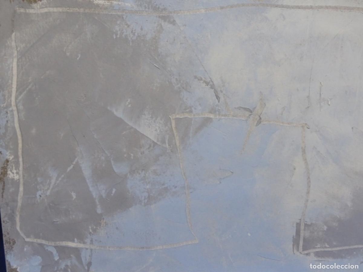Arte: &Oacute;LEO ABSTRACTO EN CARTULINA ANONIMO. - Foto 3