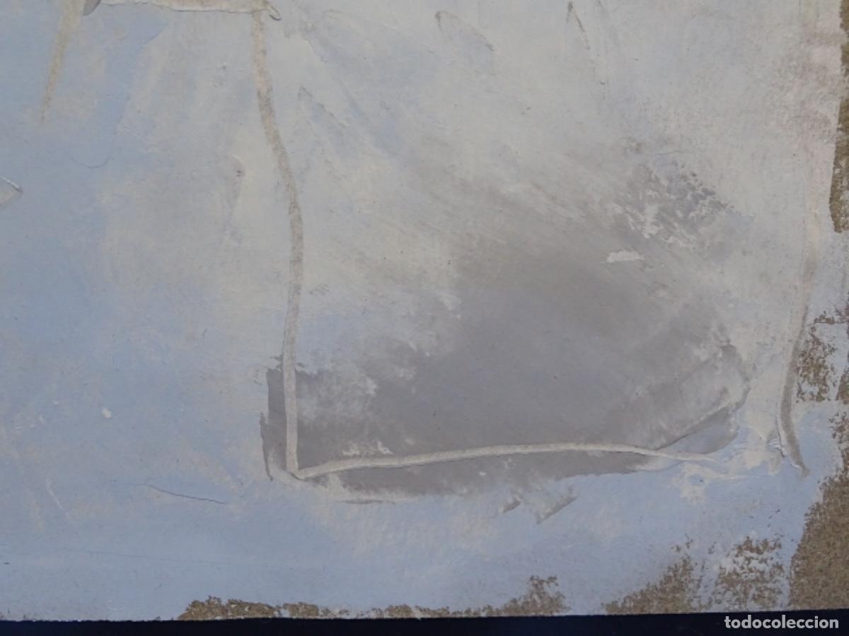 Arte: &Oacute;LEO ABSTRACTO EN CARTULINA ANONIMO. - Foto 4