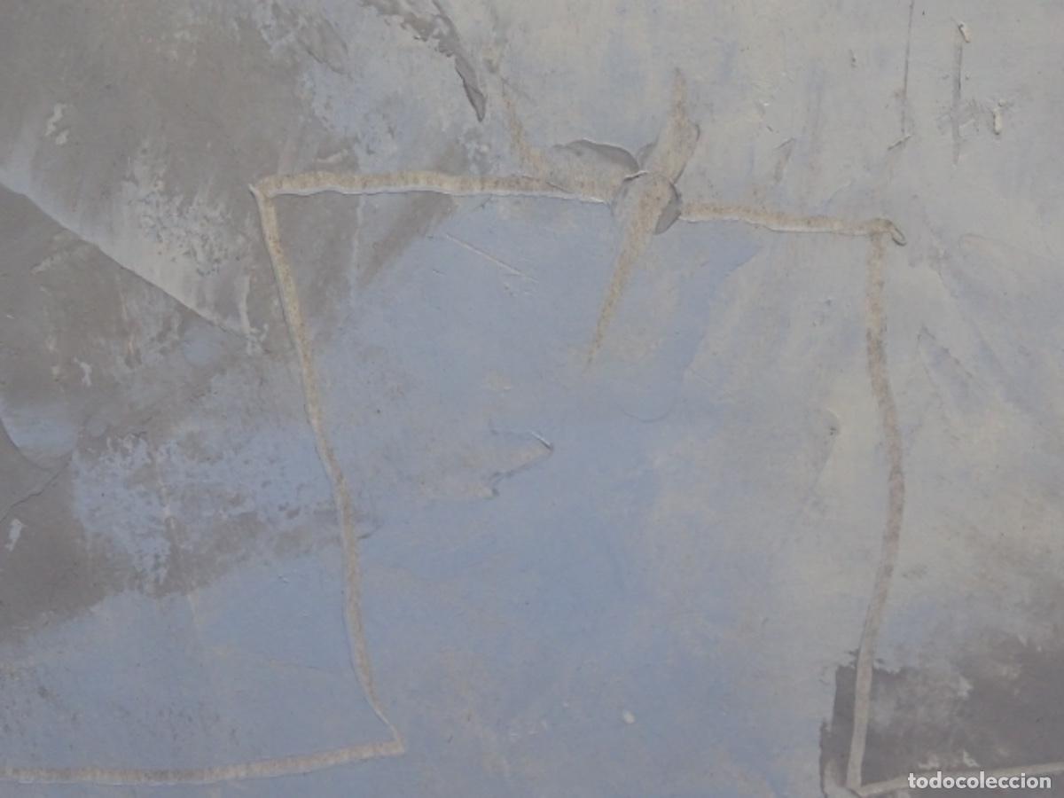 Arte: &Oacute;LEO ABSTRACTO EN CARTULINA ANONIMO. - Foto 5