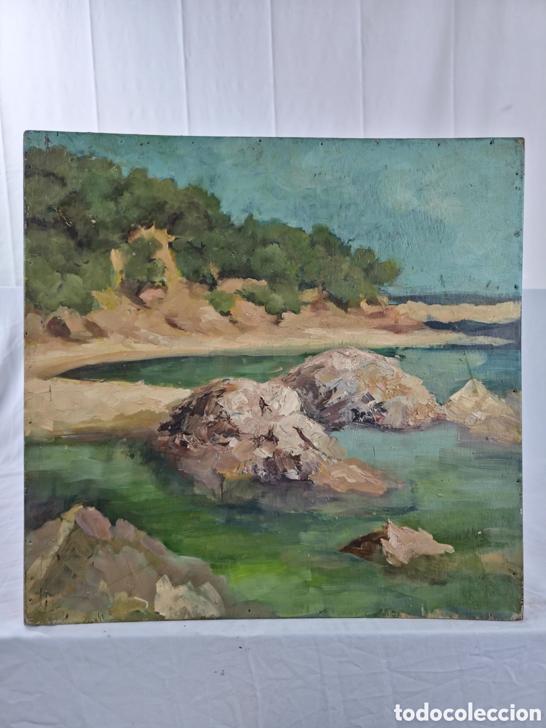 Arte: Paisaje Costa Brava An&oacute;nimo - Foto 2