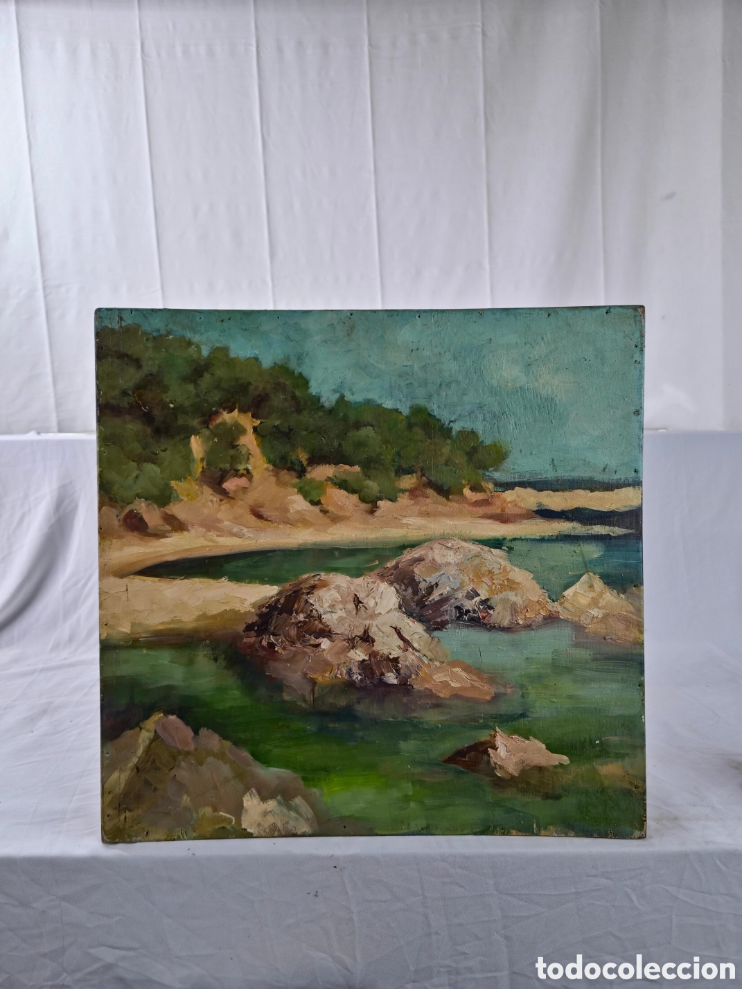 Arte: Paisaje Costa Brava An&oacute;nimo - Foto 4
