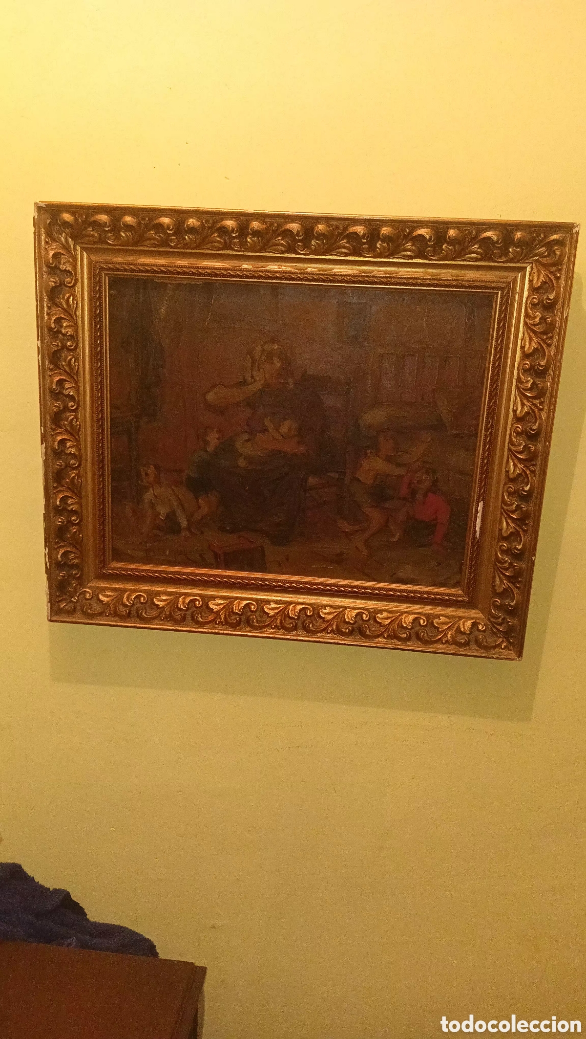 Arte: Cuadro antiguo Roger Allain - Foto 4