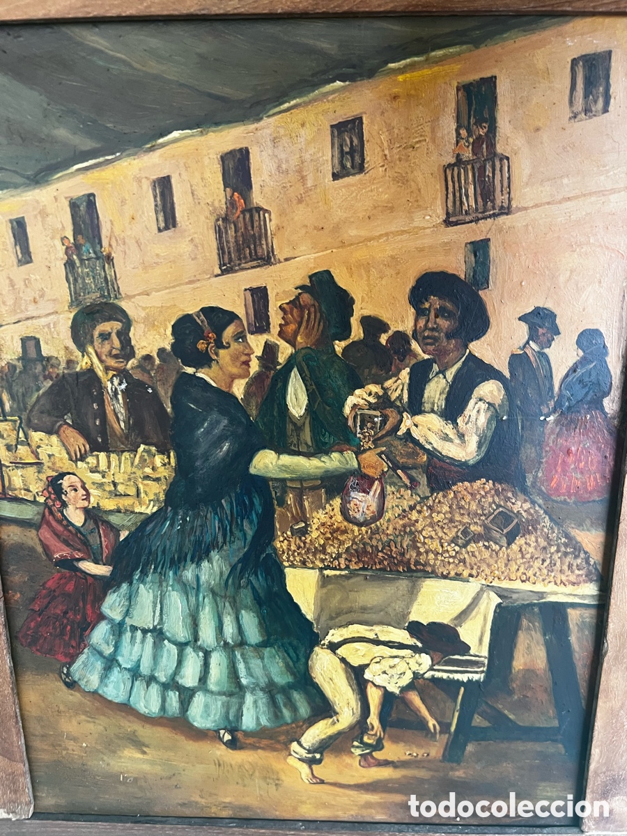Arte: CUADRO COSTUMBRES ANDALUZAS - Foto 3