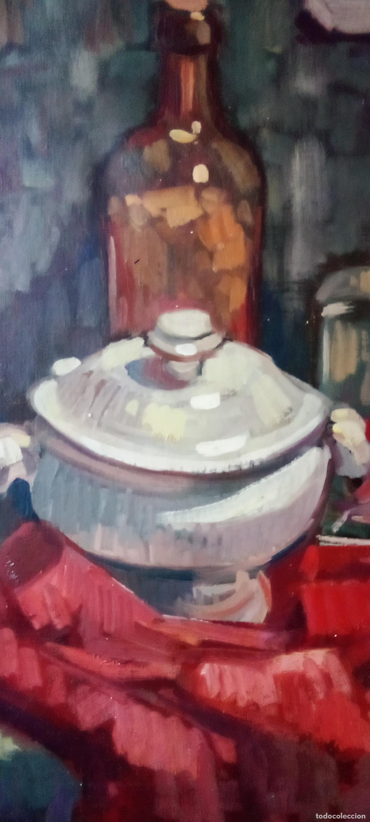 Arte: PINTURA FRANCESA. ESCUELA DE PAR&Iacute;S.BODEG&Oacute;N CON SOPERA Y BOTELLAS. 1/2 S. XX.