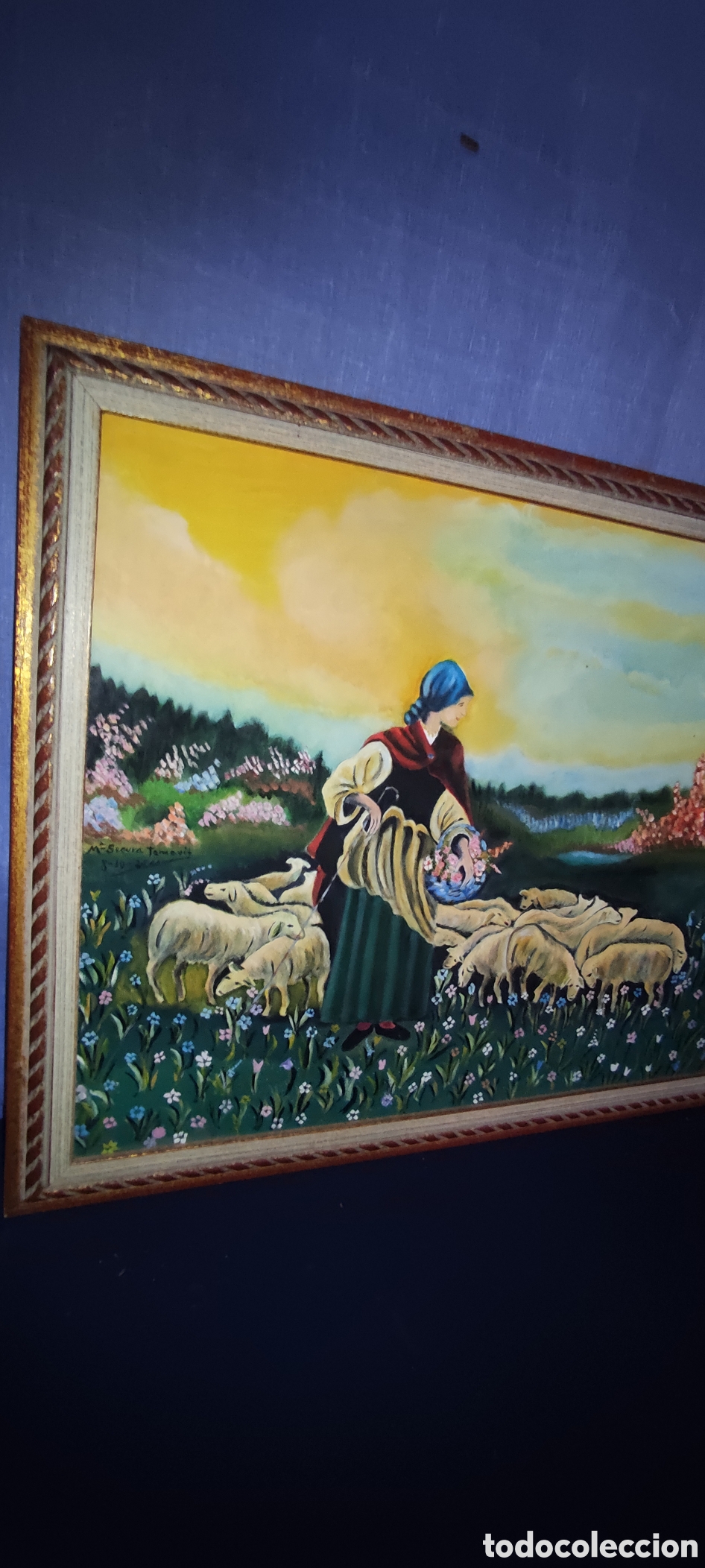 Arte: Cuadro, Oleo sobre lienzo M . segurs - Foto 3