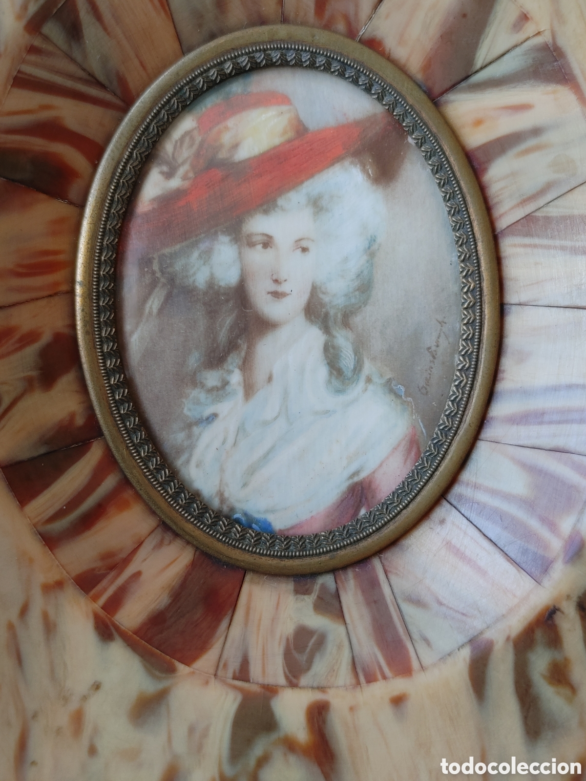 Arte: Miniatura de dama firmada. - Foto 1