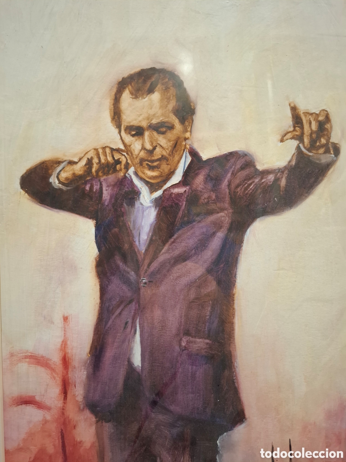 Arte: Oleo de gitano bailando 43x33 - Foto 3