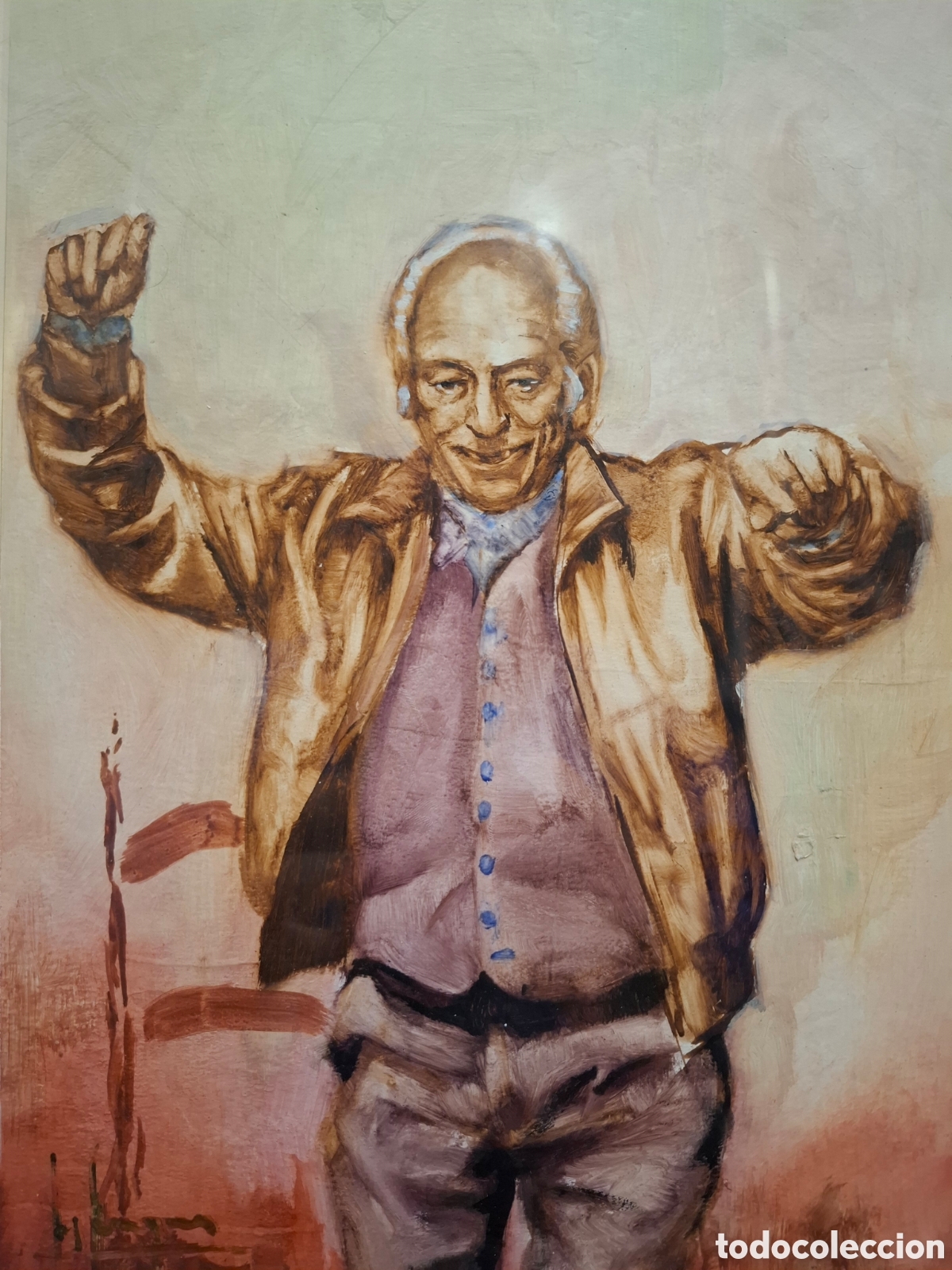 Arte: Oleo gitano bailando luis marquez 43x33 - Foto 2
