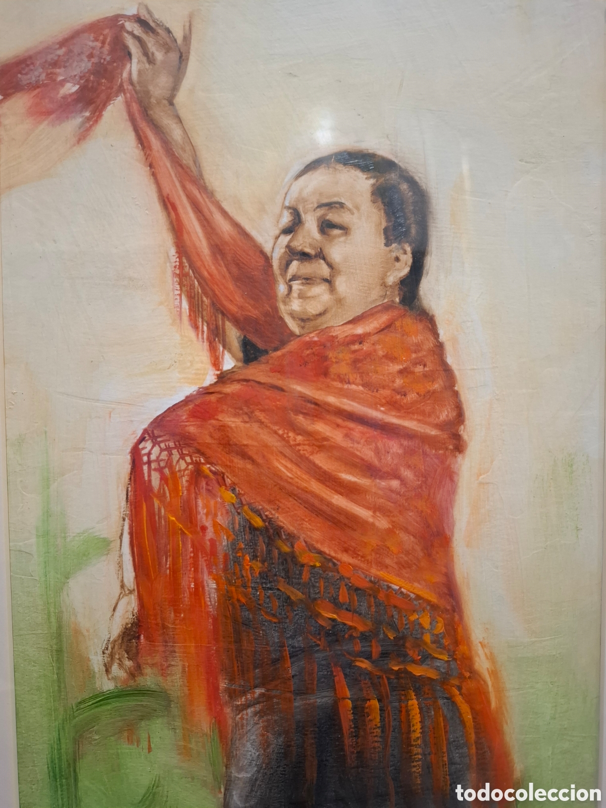 Arte: Oleo luis marquez gitana bailando 43x33 - Foto 2