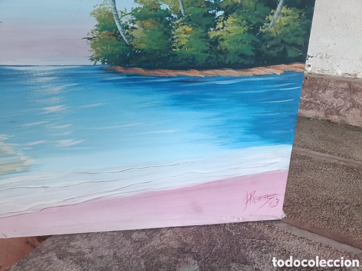 Arte: PINTURA BARCO SOBRE EL MAR - Foto 3