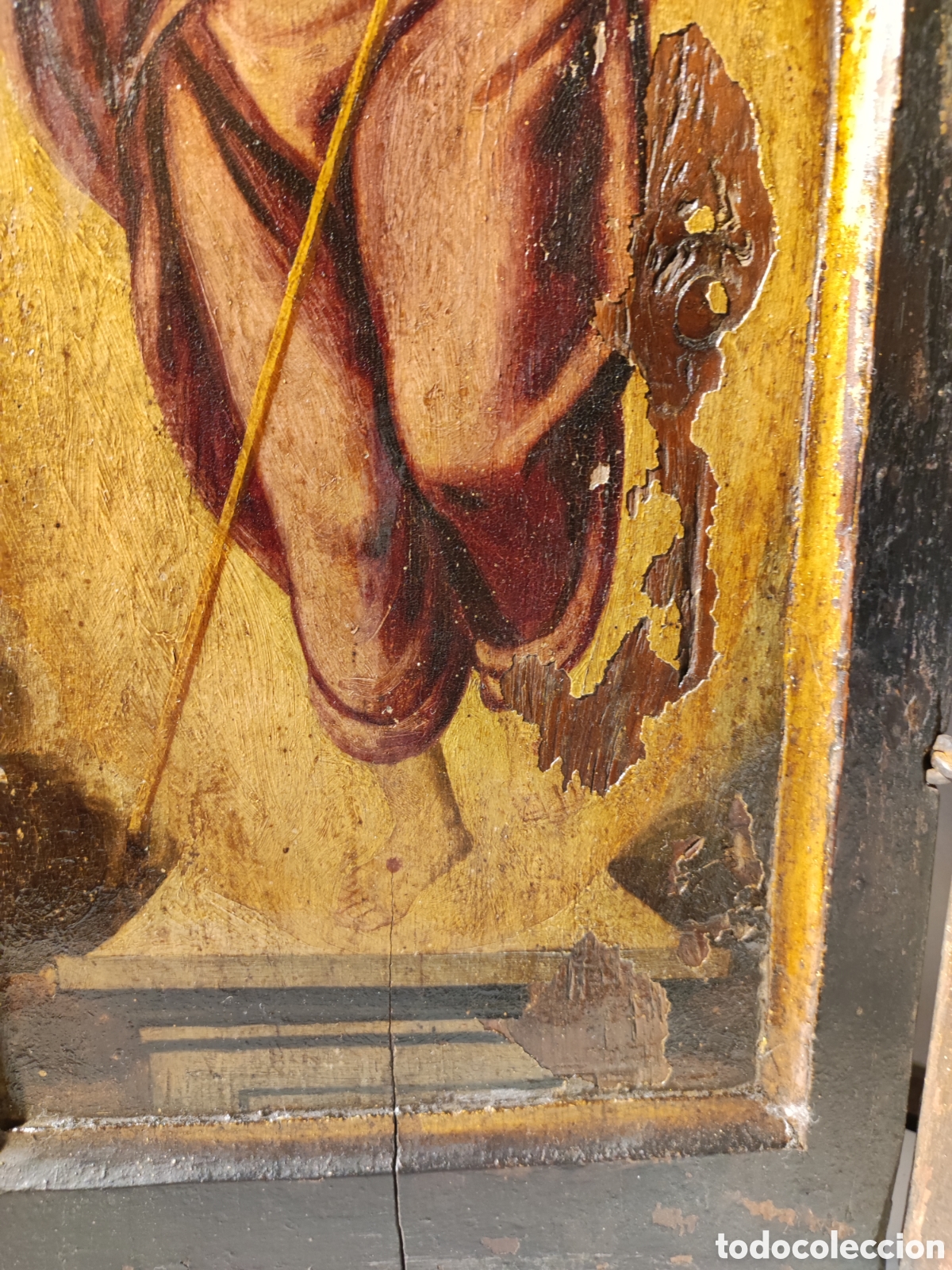 Arte: Tr&iacute;ptico pintado siglo XVI - Foto 7