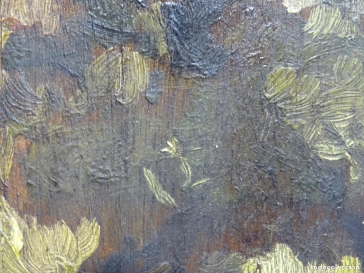 Arte: &Oacute;LEO SOBRE TABLA ANONIMO CIRCULO FRANCISCO GIMENO. - Foto 4
