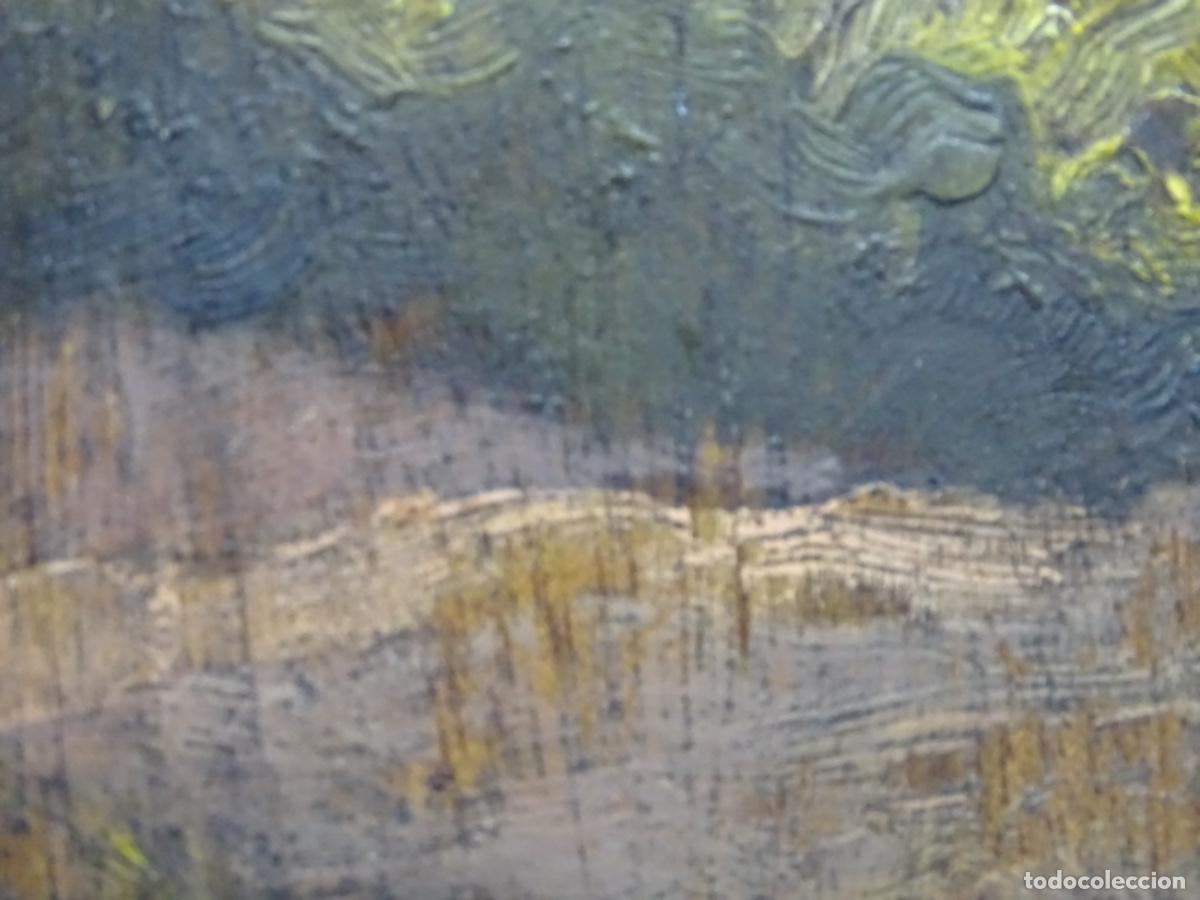 Arte: &Oacute;LEO SOBRE TABLA ANONIMO CIRCULO FRANCISCO GIMENO. - Foto 5