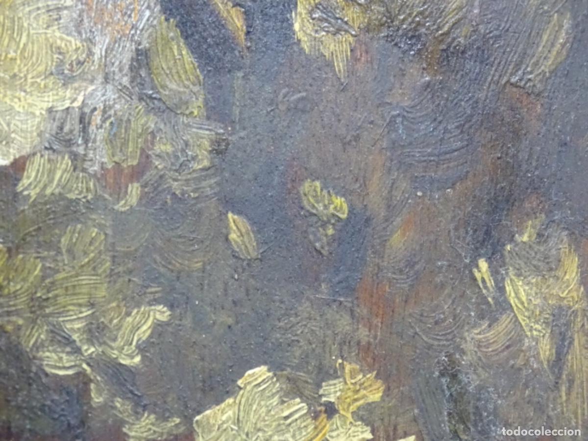 Arte: &Oacute;LEO SOBRE TABLA ANONIMO CIRCULO FRANCISCO GIMENO. - Foto 6