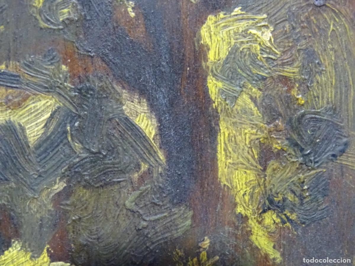 Arte: &Oacute;LEO SOBRE TABLA ANONIMO CIRCULO FRANCISCO GIMENO. - Foto 8